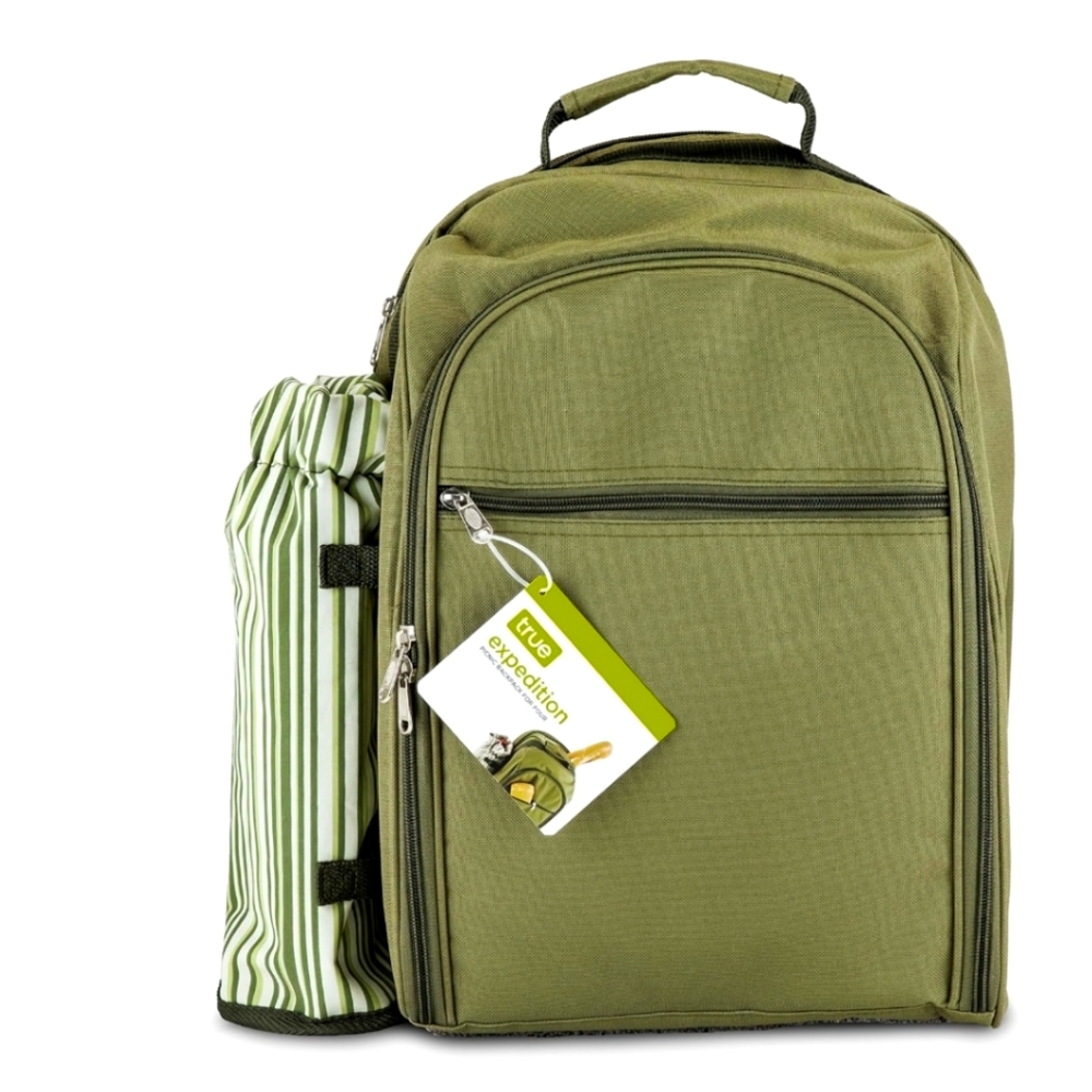 Expedition 4 Person Picnic Backpack in Green by True